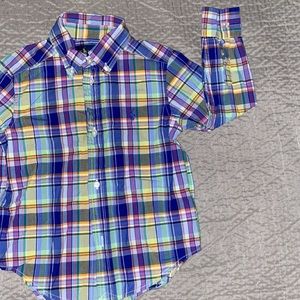 Ralph Lauren boys plaid button shirt
